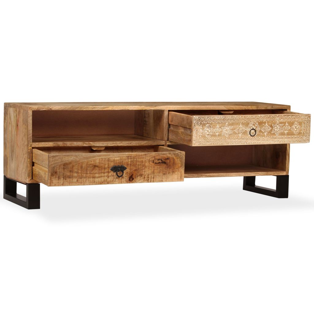TV Cabinet Solid Mango Wood 120x30x40 cm
