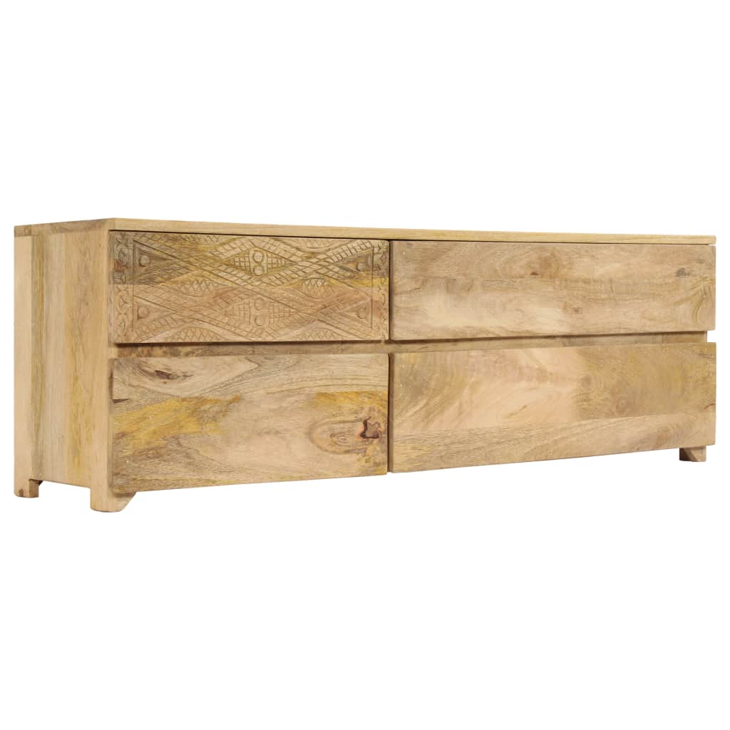 TV Cabinet Solid Mango Wood 120x30x40 cm
