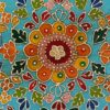 TV Cabinet Solid Mango Wood Blue Indian Hand Painted