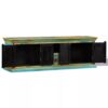 TV Cabinet Solid Mango Wood Blue Indian Hand Painted