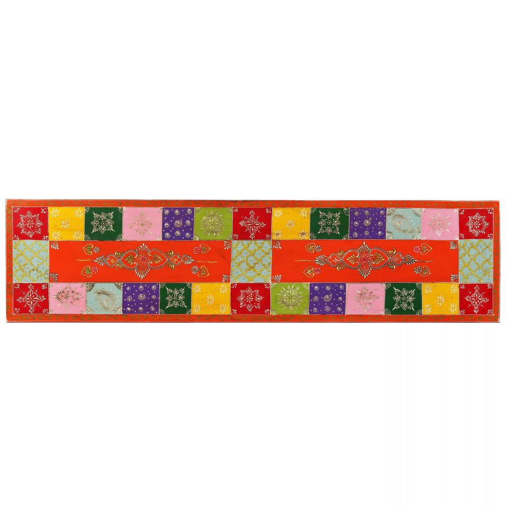 TV Cabinet Solid Mango Wood Indian Hand Painted