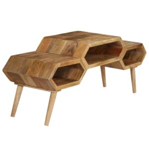 Retro TV Stand Solid Mango Wood