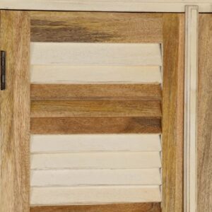 Wardrobe Set 2 Pieces Solid Mango Wood