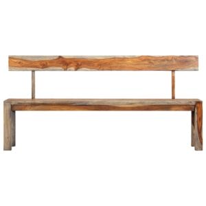Zen Bench 160 cm Grey Solid Sheesham Wood