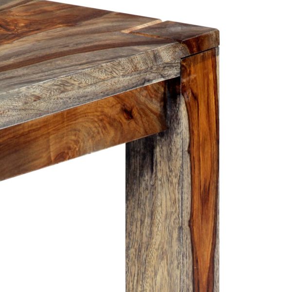 Zen Bench with Backrest 160 cm Grey Solid Sheesham Wood
