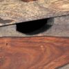 Zen Coffee Table Grey 100x50x40 cm Solid Sheesham Wood