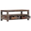 Zen Coffee Table Grey 100x50x40 cm Solid Sheesham Wood