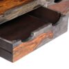 Zen Coffee Table Grey 100x50x40 cm Solid Sheesham Wood