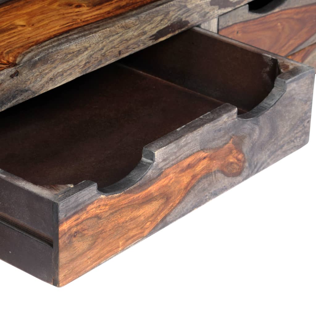 Zen Coffee Table Grey 100x50x40 cm Solid Sheesham Wood