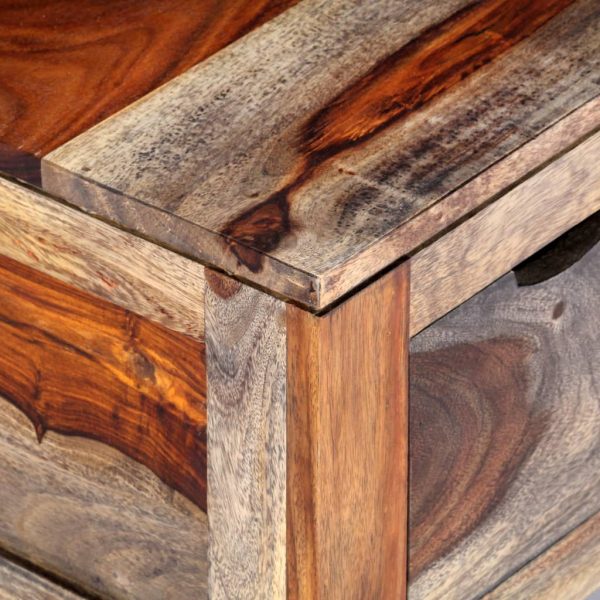 Zen Coffee Table Grey 100x55x30 cm Solid Sheesham Wood