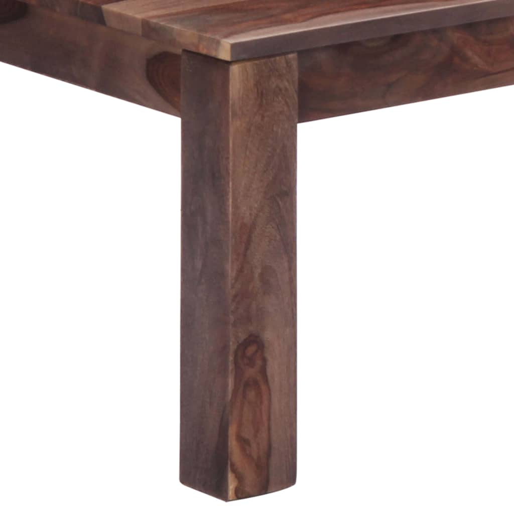 Zen Coffee Table Grey 110x50x35 cm Solid Sheesham Wood