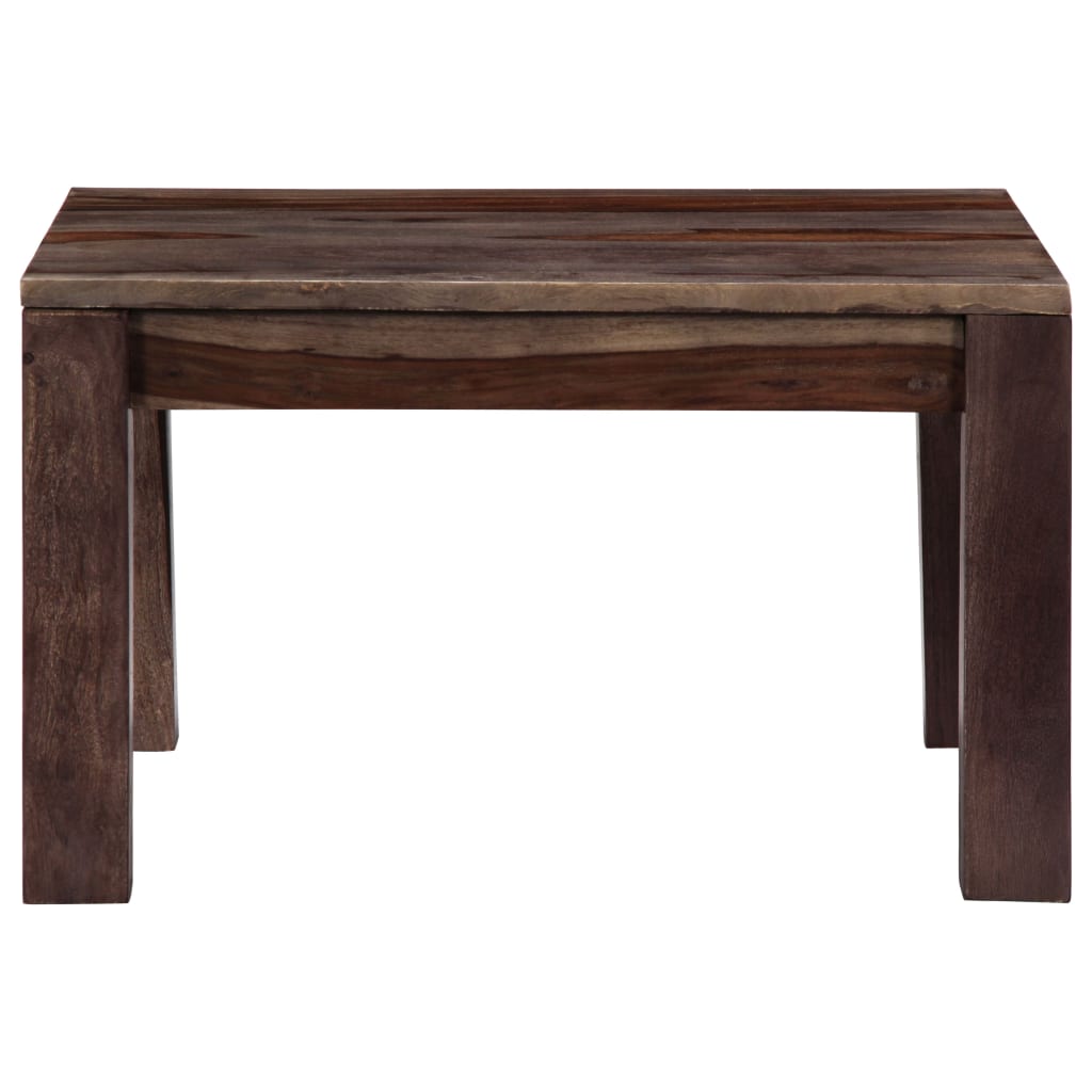 Zen Coffee Table Grey 60x60x35 cm Solid Sheesham Wood