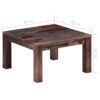 Zen Coffee Table Grey 60x60x35 cm Solid Sheesham Wood