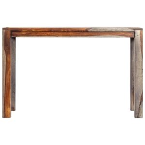 Zen Dining Table Grey 118x60x76 cm Solid Sheesham Wood