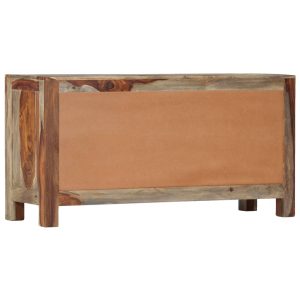 Zen Sideboard Grey 100x30x50 cm Solid Sheesham Wood