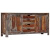 Zen Sideboard Grey 160x40x75 cm Solid Sheesham Wood