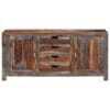Zen Sideboard Grey 160x40x75 cm Solid Sheesham Wood