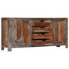 Zen Sideboard Grey 160x40x75 cm Solid Sheesham Wood
