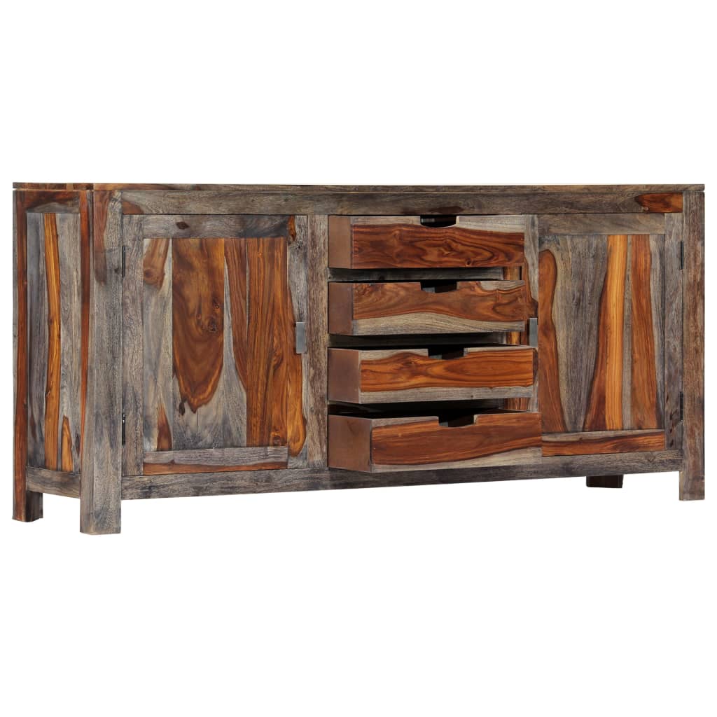 Zen Sideboard Grey 160x40x75 cm Solid Sheesham Wood