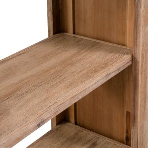 3-Tier Bookcase 80x30x110 cm Solid Acacia Wood