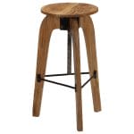 Bar Chairs 2 pcs Solid Acacia Wood 30x(58-78) cm 2