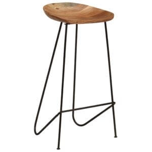 Bar Stools 2 pcs 41x36x76 cm Solid Acacia Wood
