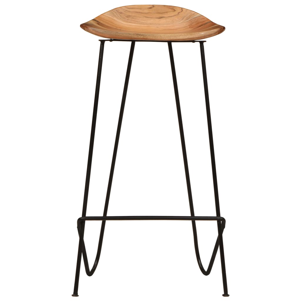 Bar Stools 2 pcs 41x36x76 cm Solid Acacia Wood