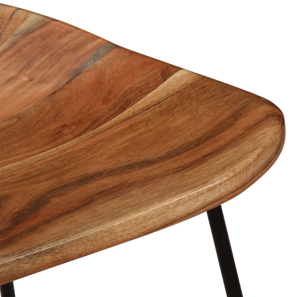 Bar Stools 2 pcs 41x36x76 cm Solid Acacia Wood