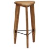 Bar Stools 2 pcs Solid Acacia Wood Triangular