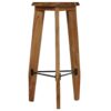 Bar Stools 2 pcs Solid Acacia Wood Triangular
