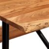 Bar Table with Benches Solid Acacia Wood 80x50x107 cm