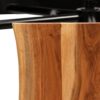 Bar Table with Benches Solid Acacia Wood 80x50x107 cm