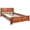 Bed Frame Brown Solid Acacia Wood 140x200 cm