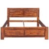 Bed Frame Brown Solid Acacia Wood 140x200 cm