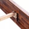 Bed Frame Brown Solid Acacia Wood 140x200 cm