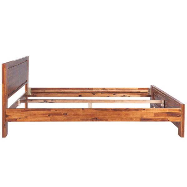 Bed Frame Brown Solid Acacia Wood 180x200 cm