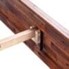 Bed Frame Brown Solid Acacia Wood 180x200 cm