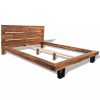Live Edge Bed Frame Solid Acacia Wood 140x200 cm