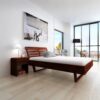 Bed Frame Solid Acacia Wood 140x200 cm