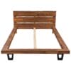 Bed Frame Solid Acacia Wood 180x200 cm