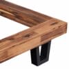 Bed Frame Solid Acacia Wood 180x200 cm