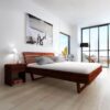 Bed Frame Solid Acacia Wood 180x200 cm
