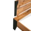 Bed Frame Solid Acacia Wood Steel 180x200 cm 6FT Super King