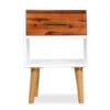 Bedside Cabinet Solid Acacia Wood 40x30x45 cm