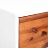 Bedside Cabinet Solid Acacia Wood 40x30x45 cm