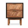 Bedside Cabinet Solid Acacia Wood 40x30x53 cm