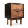 Bedside Cabinet Solid Acacia Wood 40x30x53 cm