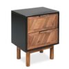Bedside Cabinet Solid Acacia Wood 40x30x53 cm