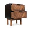 Bedside Cabinet Solid Acacia Wood 40x30x53 cm