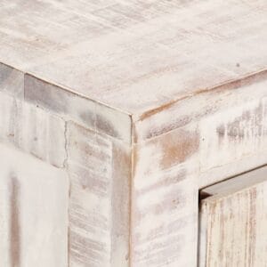 Bedside Cabinet White 40x30x50 cm Solid Acacia Wood